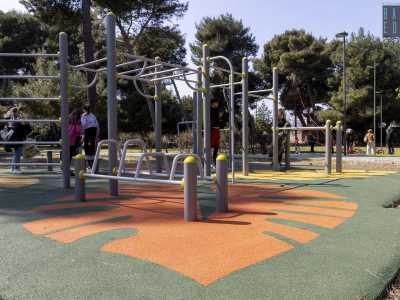 ...un percorso calistenico aggiunto quest�anno...
